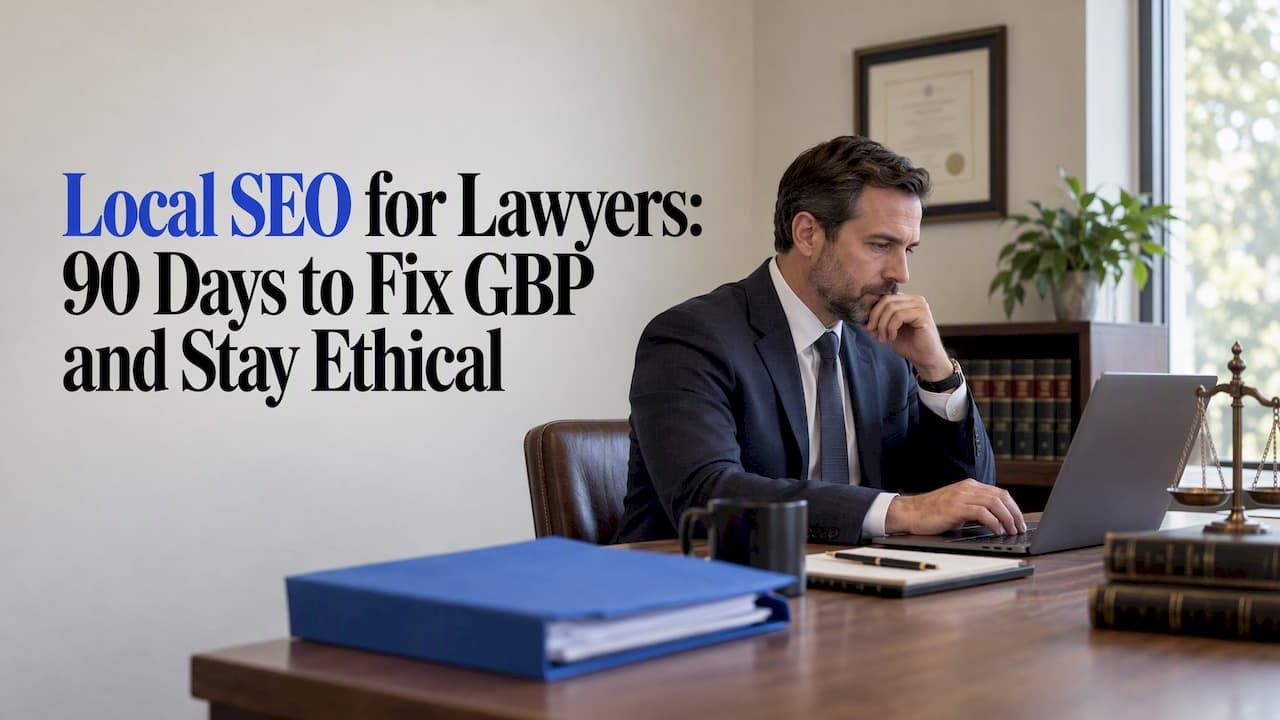 Local SEO for Lawyers: 90 Days to Fix GBP and Stay Ethical